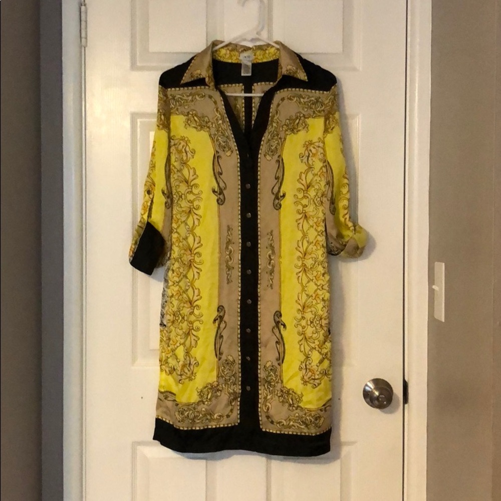 Cache Scarf Print Dress